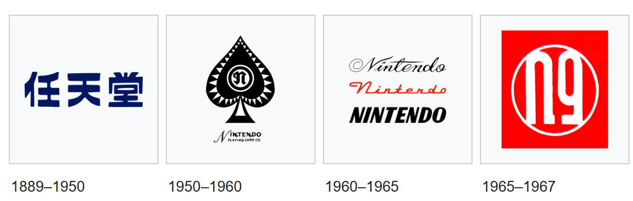 Évolution du logo Nintendo depuis les cartes Hanafuda jusqu'à aujourd'hui